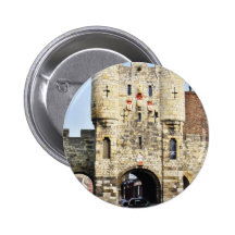 City Gate In York In North Yorkshire Pinback Button