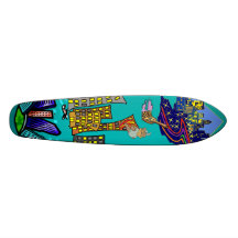 City Lights Skateboard Design