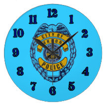 City of Akron Ohio Police Department Clock.