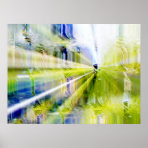 City of Lights with Gardens Poster