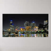 City Reflctions Panoramic Poster