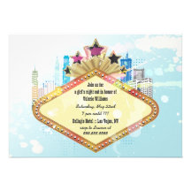 City Skyline Bachelorette Party Invitations