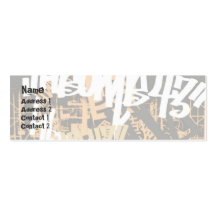 City Street - Skinny Business Card Templates