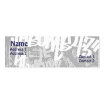 City Street - Skinny Business Cards