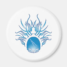 Civil Engineering Skull Magnet
