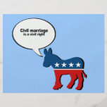 Civil marriage is a civil right full color flyer