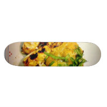 Ckicken Tikka Dinner Cooking Food Indian Skate Deck