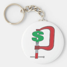 Clamp Down Dollar Key Chains