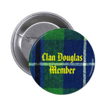 Clan Douglas Tartan Badge  Member Pinback Buttons
