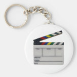 Clapboard movie filmmaker slate key chain