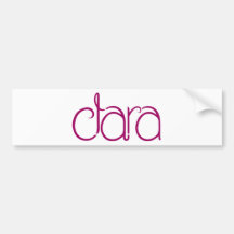 Clara plum Bumper Sticker