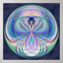Clarity Mandala - Fractal Artwork Print