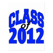 Clas of 2012 (blue) postcards