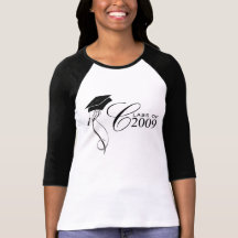 Class of 2009 Ladies Raglan Jersey T-shirts