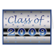 Class of 2009 stars card
