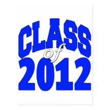 Class of 2012 blue postcard