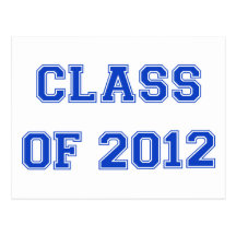 Class of 2012 - Blue Postcard