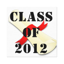 Class of 2012 Canvas Print