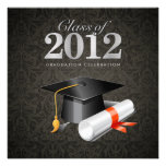 Class of 2012 Damask Graduation Invitation