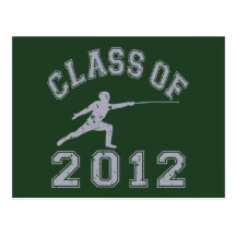 Class Of 2012 Fencing - Grey 2 Post Card