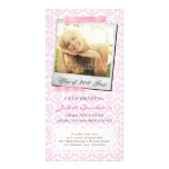 Class of 2012 Graduation Damask Polaroid Invite Picture Card