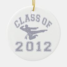 Class Of 2012 Martial Art - Grey 2 Christmas Ornaments