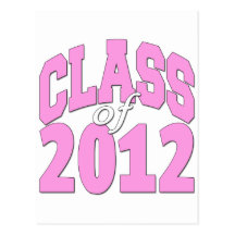 Class of 2012 (pink2) postcard