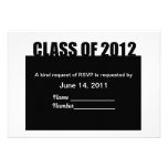 Class of 2012 RSVP CARDS Custom Invitation