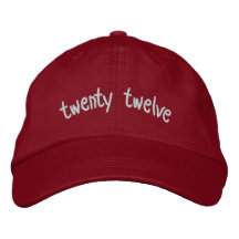 Class of 2012 - twenty twelve for the 2012 Senior Embroidered Hats