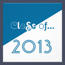 Class of 2013 Grad Invitation Clean Fun Text invitations