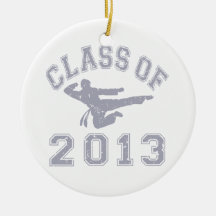 Class Of 2013 Martial Art - grey 2 Christmas Ornaments