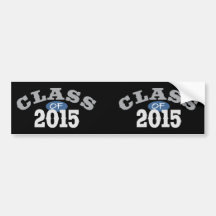 Class Of 2015 Blue Bumper Stickers