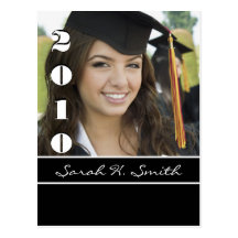 Class of Enter Current Year Graduation Invitations Postcard