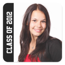 Class photo school year graduation memento black stickers