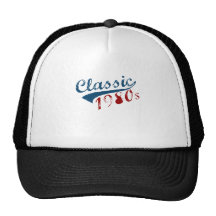 Classic, "1980's" Birthday design Mesh Hats