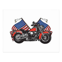 Classic American Biker Post Cards