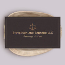 Classic Attorney Business Card