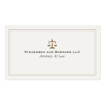 Classic Attorney Business Card