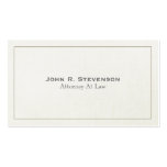 Classic Attorney Soft Linen Look 2 Business Card