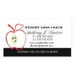 Classic Black and White Fruit Weight Loss Coach Business Cards