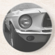 Classic Car Coming At You Drink Coaster