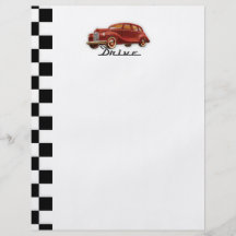 Classic Car Driver Flyer Design
