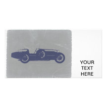Classic car photo card template
