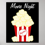 Classic Hot Buttered Popcorn Movie Poster