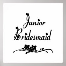 Classic Junior Bridesmaid Poster