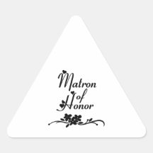 Classic Matron of Honour Sticker