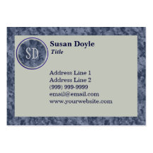Classic Monogrammed Custom Business Cards