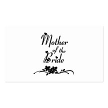 Classic Mother of the Bride Business Card Template