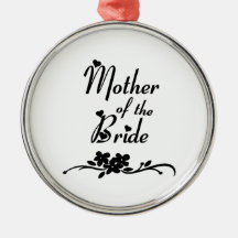Classic Mother of the Bride Christmas Tree Ornaments