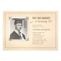 Classic Old Photo Surprise Birthday Invitation invitations